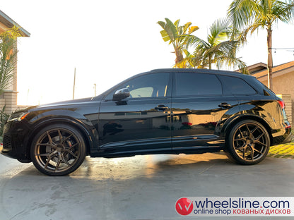 Black Audi Q7 1-Piece VS HF-51 Matte Bronze 240903