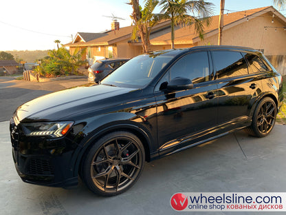 Black Audi Q7 1-Piece VS HF-51 Matte Bronze 240903