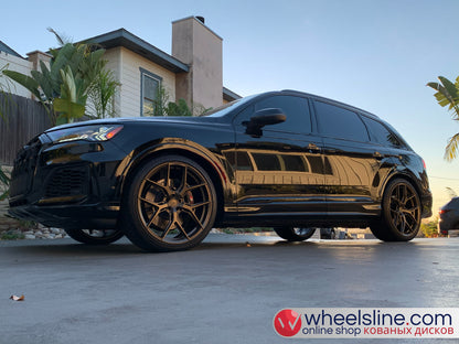 Black Audi Q7 1-Piece VS HF-51 Matte Bronze 240903