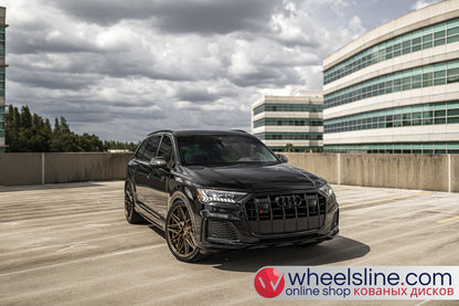 Black  Audi Q7 1-Piece VS HF-71 Matte Bronze 240903