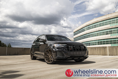 Black  Audi Q7 1-Piece VS HF-71 Matte Bronze 240903