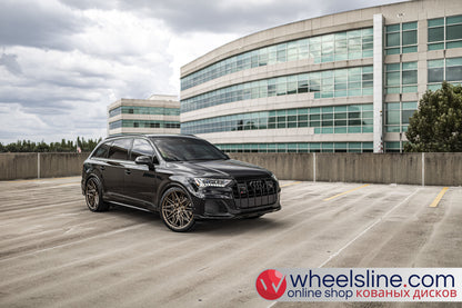 Black  Audi Q7 1-Piece VS HF-71 Matte Bronze 240903