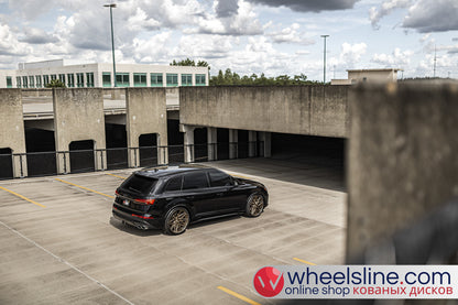 Black  Audi Q7 1-Piece VS HF-71 Matte Bronze 240903