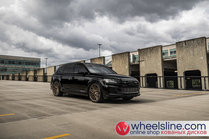 Black  Audi Q7 1-Piece VS HF-71 Matte Bronze 240903