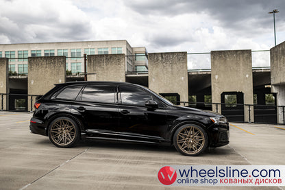 Black  Audi Q7 1-Piece VS HF-71 Matte Bronze 240903