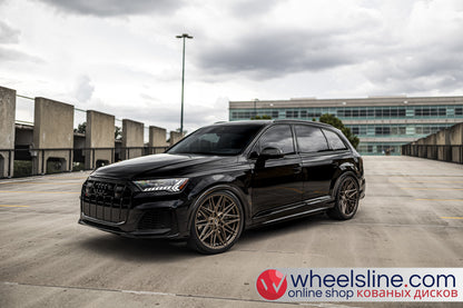 Black  Audi Q7 1-Piece VS HF-71 Matte Bronze 240903