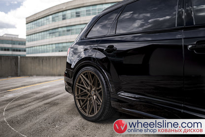 Black  Audi Q7 1-Piece VS HF-71 Matte Bronze 240903