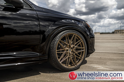 Black  Audi Q7 1-Piece VS HF-71 Matte Bronze 240903