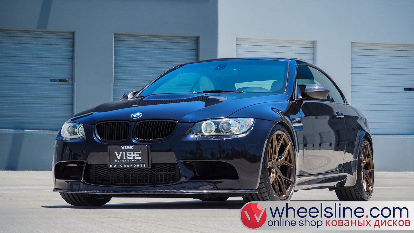 Black BMW 3-Series 1-Piece VS HF-51 Matte Bronze  240801