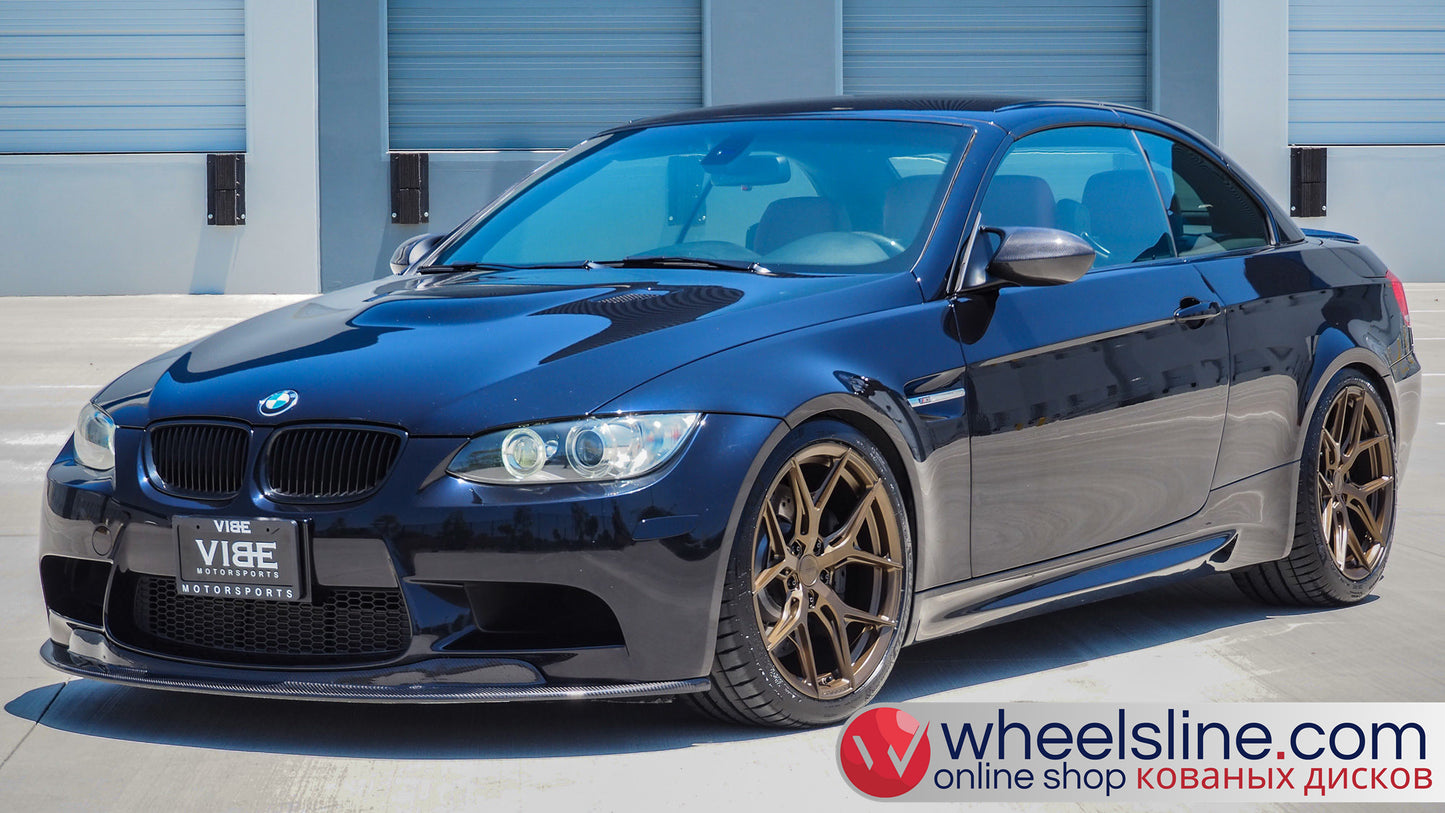 Black BMW 3-Series 1-Piece VS HF-51 Matte Bronze  240801