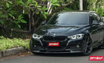 Black BMW 3-Series 1-Piece VS HF-51 Matte Gunmetal  240801