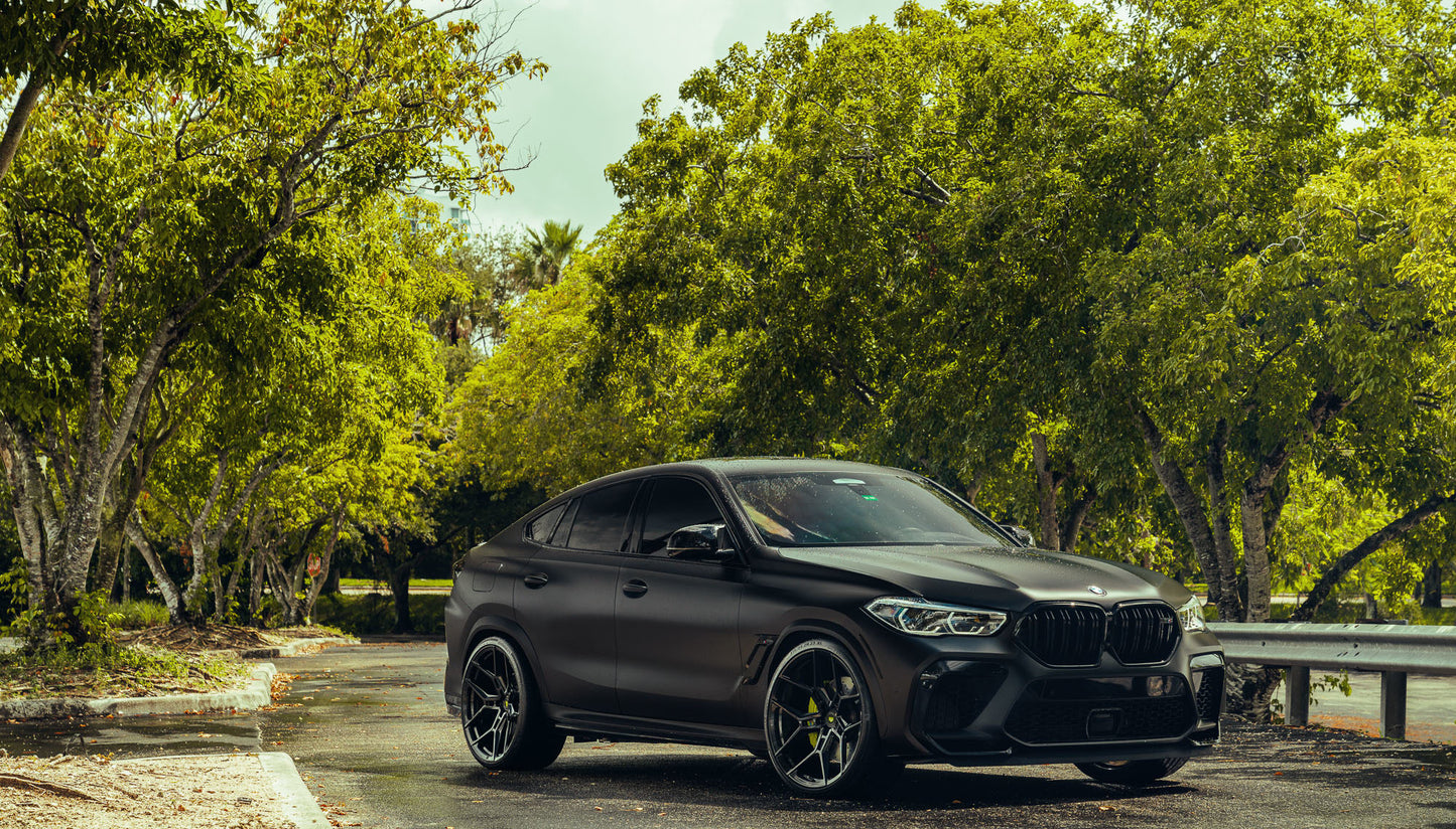 Black BMW X6 1-Piece VS EVO-41 Gloss Black  240807