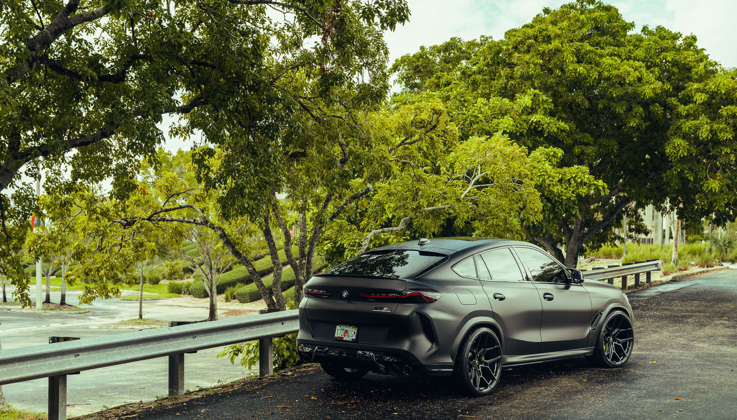 Black BMW X6 1-Piece VS EVO-41 Gloss Black  240807