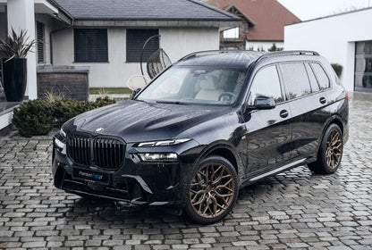 Black BMW X7 1-Piece VS HF-21 Matte Bronze  240807