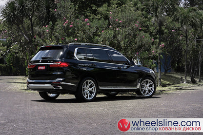 Black BMW X7 1-Piece VS HF-51 Matte Silver  240821