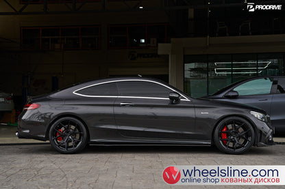 Black Mercedes C 1-Piece VS HF-51 Gloss Black  240802