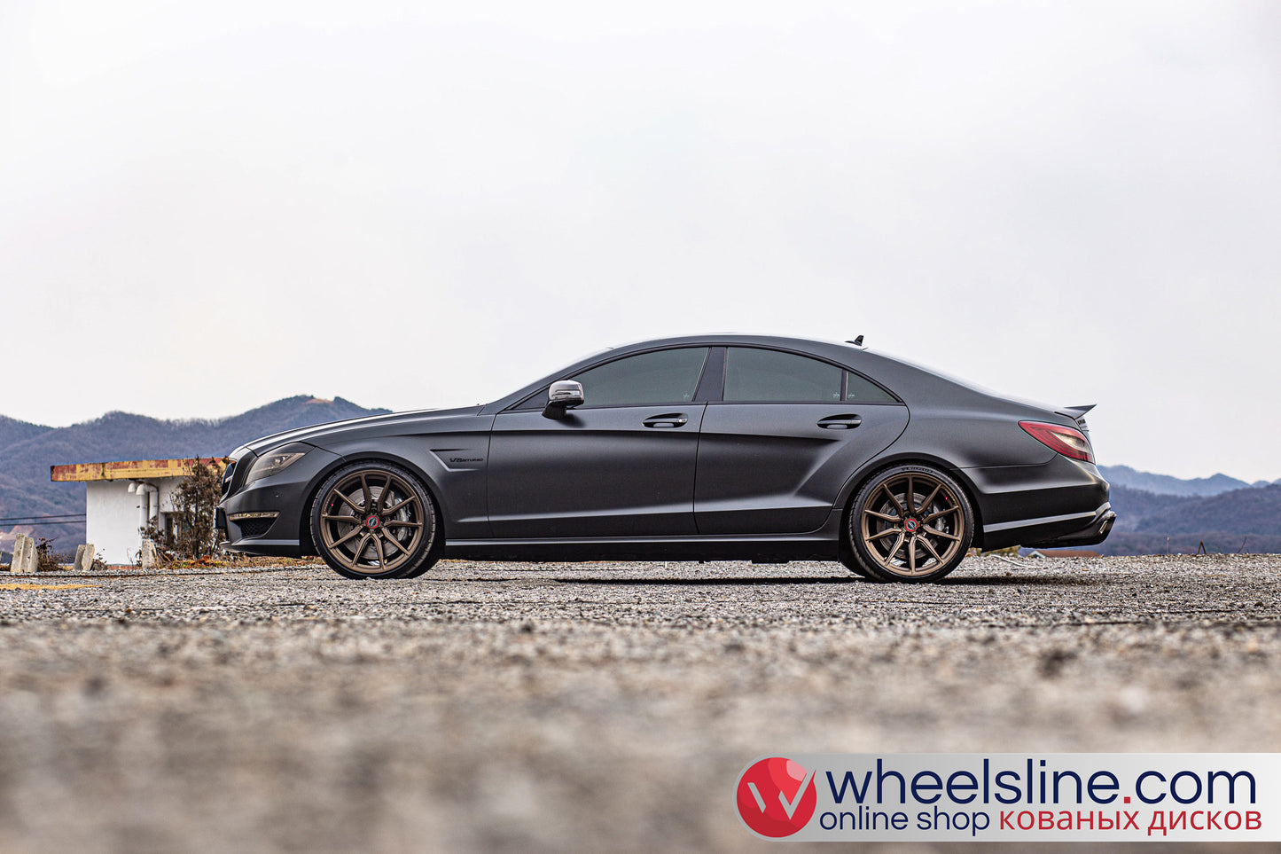 Black Mercedes CLS 1-Piece VS HF-31 Matte Bronze 240803