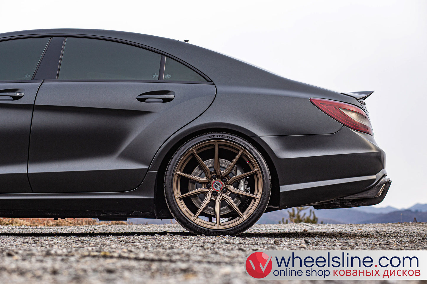 Black Mercedes CLS 1-Piece VS HF-31 Matte Bronze 240803