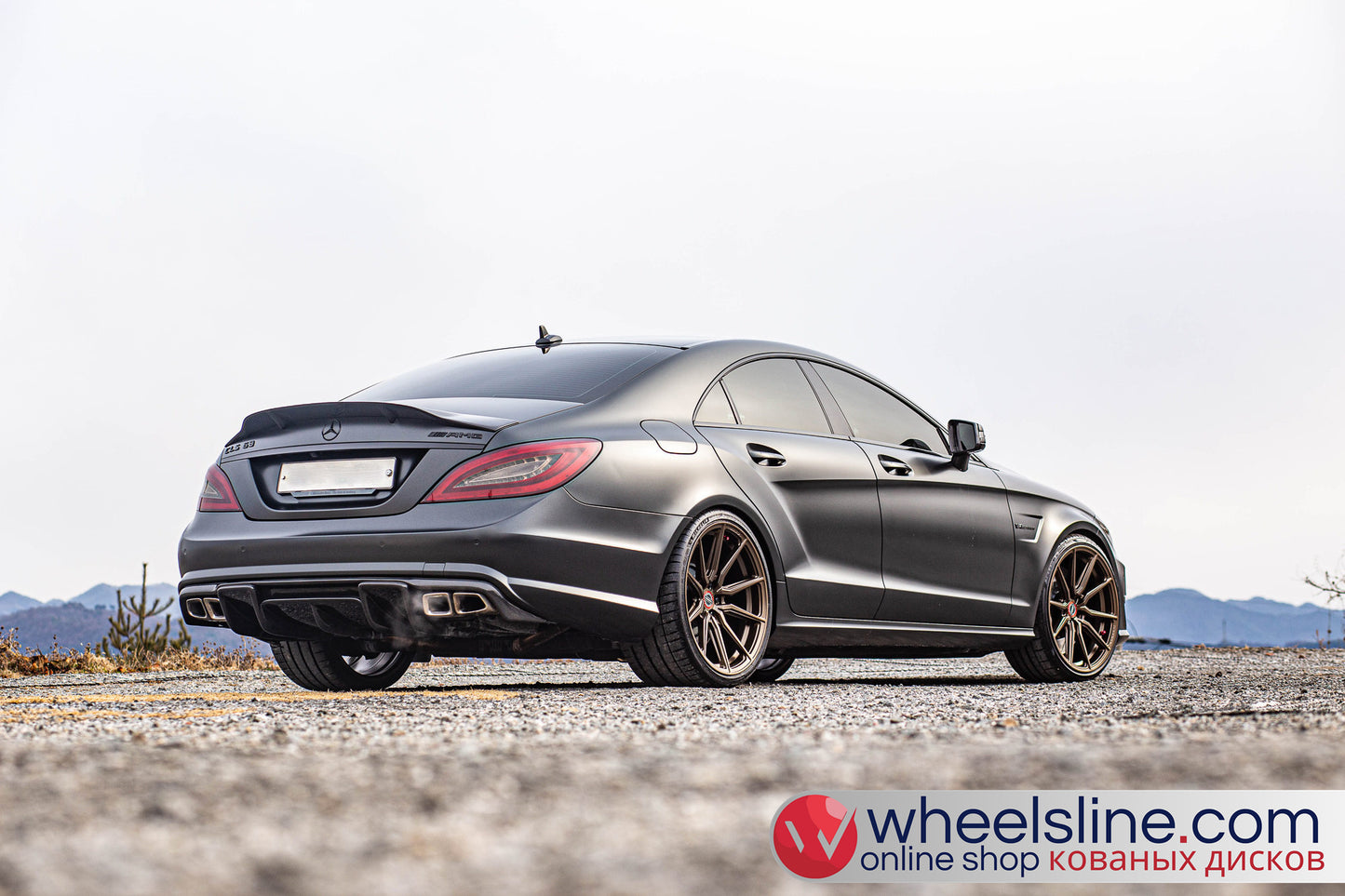 Black Mercedes CLS 1-Piece VS HF-31 Matte Bronze 240803