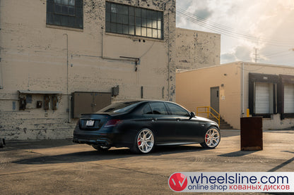 Black Mercedes E 1-Piece VS EVO-31 Matte Silver 240803