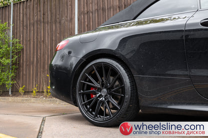 Black Mercedes E 1-Piece VS HF-4T1 Gloss Black With Polished Gunmetal Face 240803