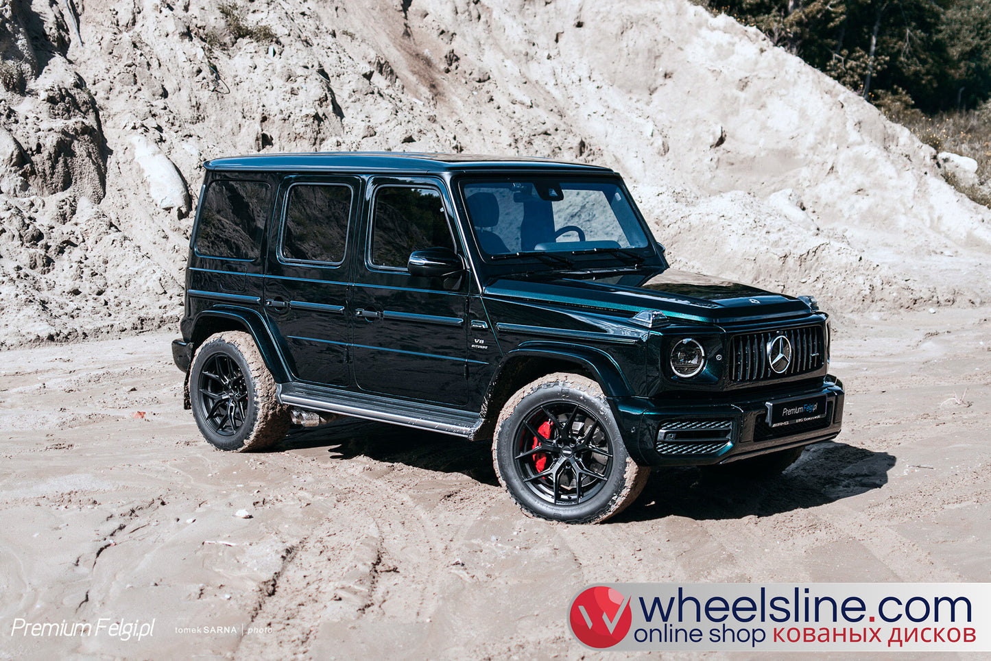 Black Mercedes G 1-Piece VS HF-51 Gloss Black 240803-1