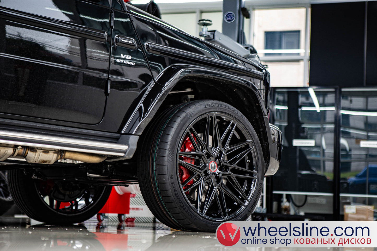 Black Mercedes G 1-Piece VS HF-71 Gloss Black 240803-1