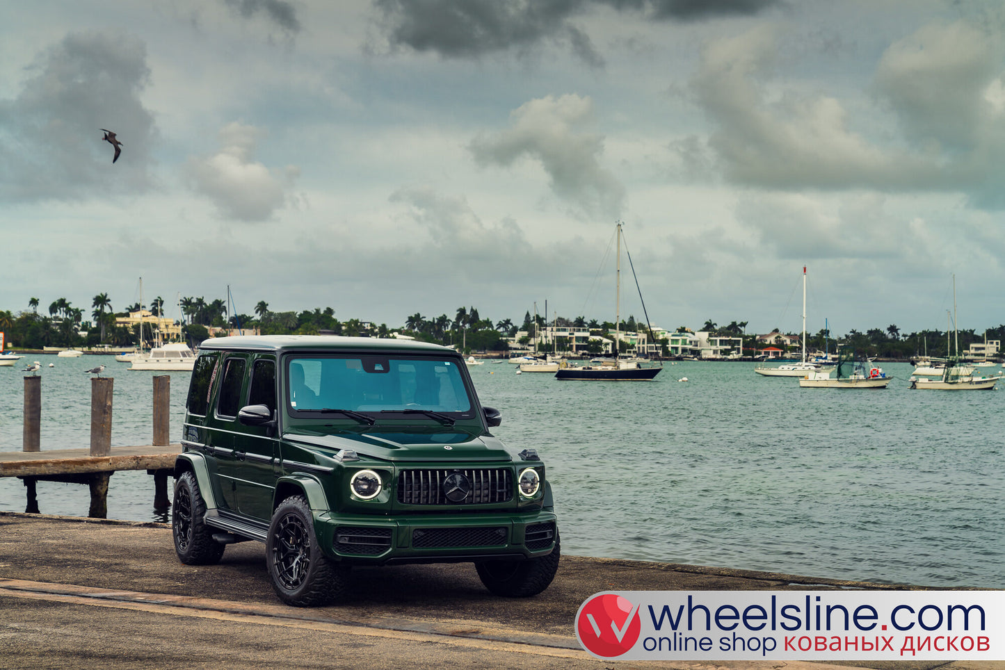 Green Mercedes G 1-Piece VS HFX-11 Gloss Black 240804