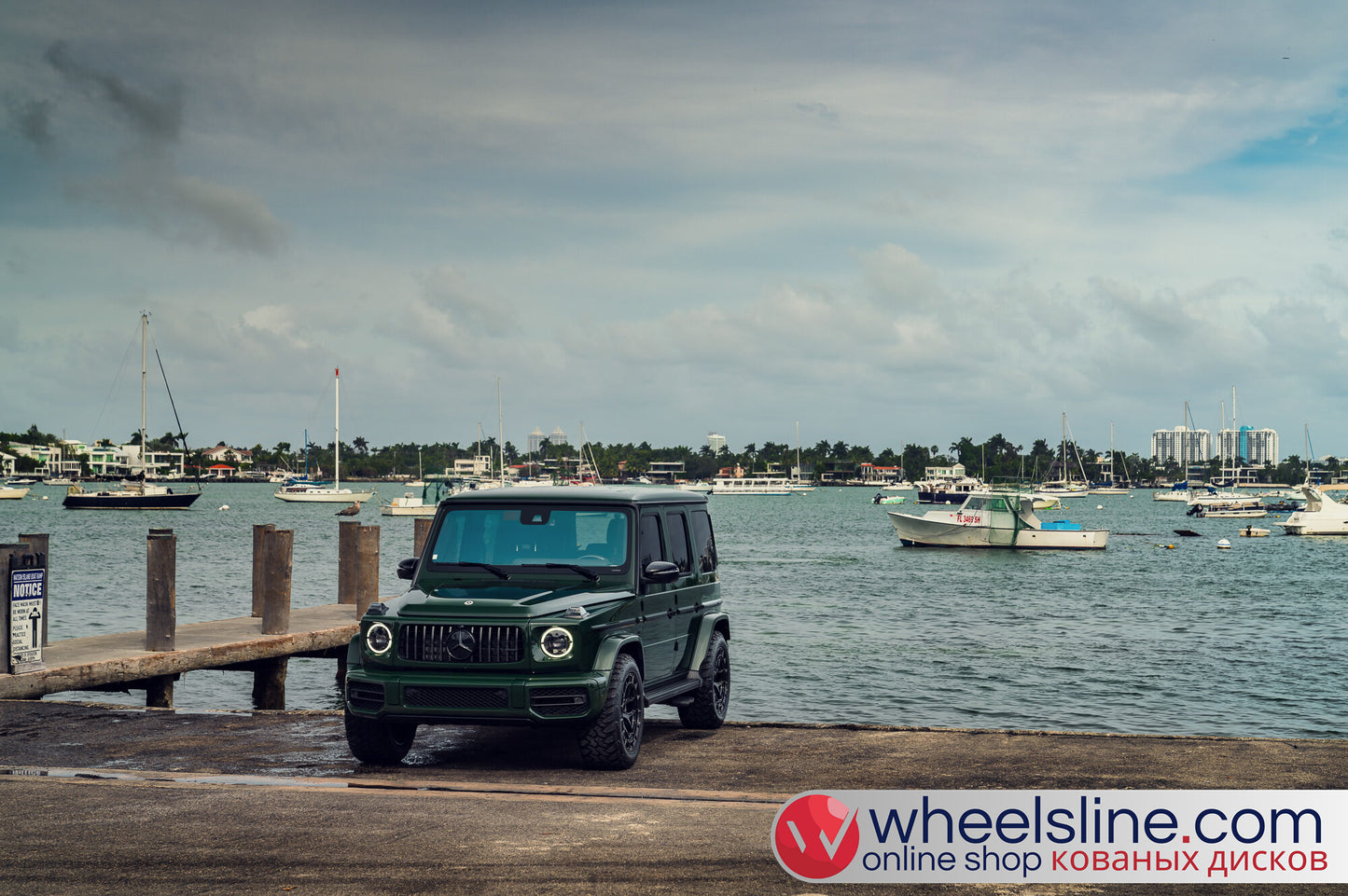 Green Mercedes G 1-Piece VS HFX-11 Gloss Black 240804