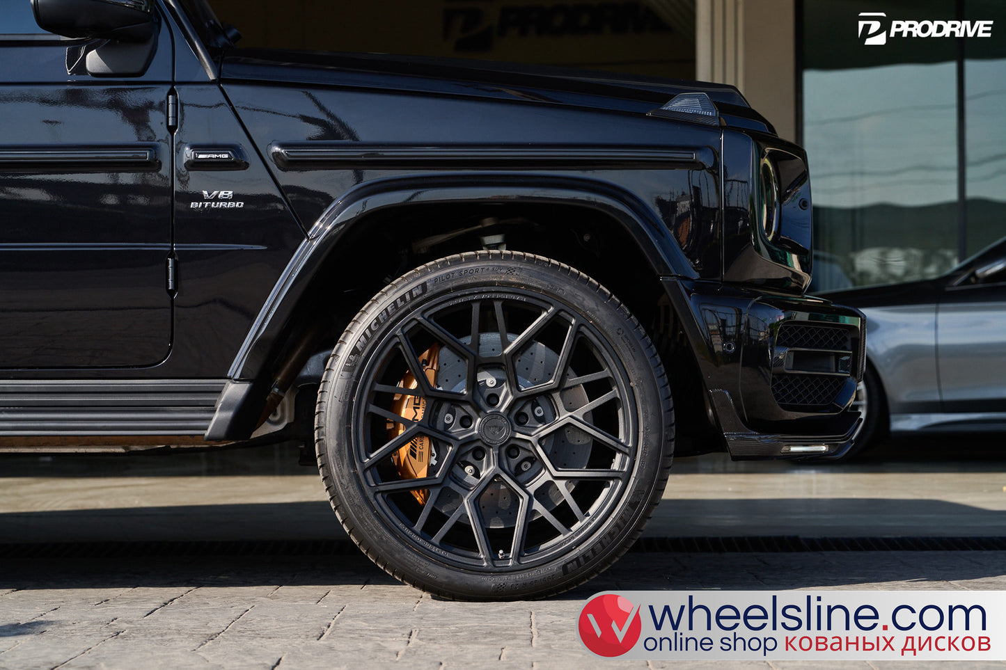 Black Mercedes G 1-Piece VS UV-11 Frosted Black 240804