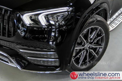 Black Mercedes GLE 1-Piece VS HF-31 Gloss Black With Polished Face 240802