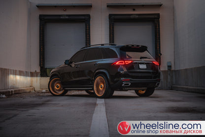 Black Mercedes GLE 1-Piece VS S17-161 Polished Bronze-2 Cap-B 240805