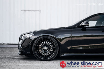 Black Mercedes S 1-Piece VS HF-81 Gloss Black Cap-B 240812