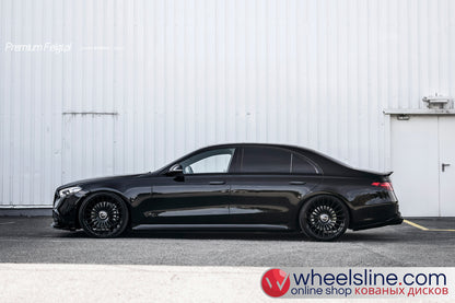 Black Mercedes S 1-Piece VS HF-81 Gloss Black Cap-B 240812