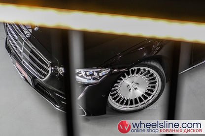 Black Mercedes S 1-Piece VS ML-R1 Polished Silver With Brushed Face 240813