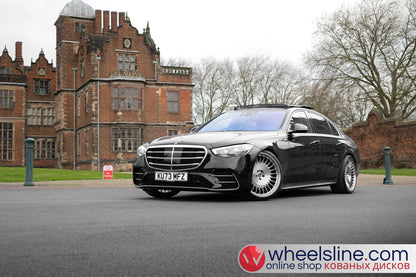 Black Mercedes S 1-Piece VS ML-R1 Polished Silver With Brushed Face 240813