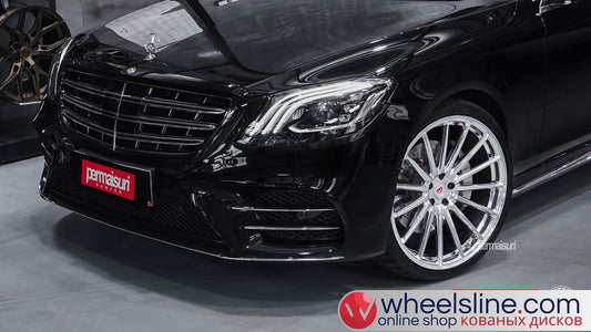 Black Mercedes S 1-Piece VS VPS-3051 Polished Silver 240813