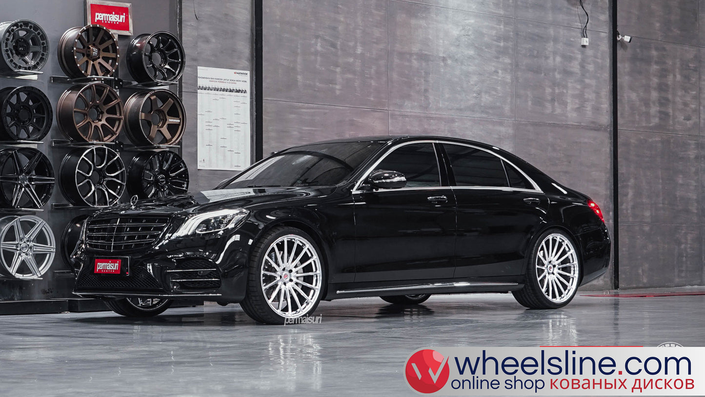 Black Mercedes S 1-Piece VS VPS-3051 Polished Silver 240813