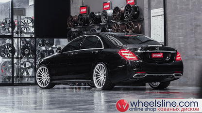 Black Mercedes S 1-Piece VS VPS-3051 Polished Silver 240813