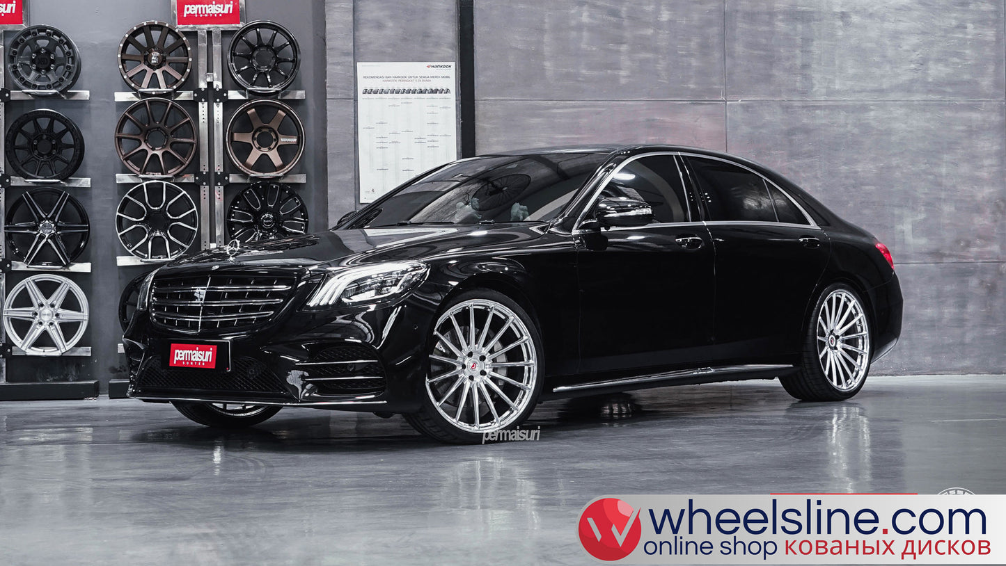 Black Mercedes S 1-Piece VS VPS-3051 Polished Silver 240813