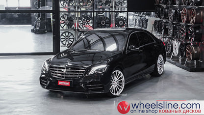 Black Mercedes S 1-Piece VS VPS-3051 Polished Silver 240813