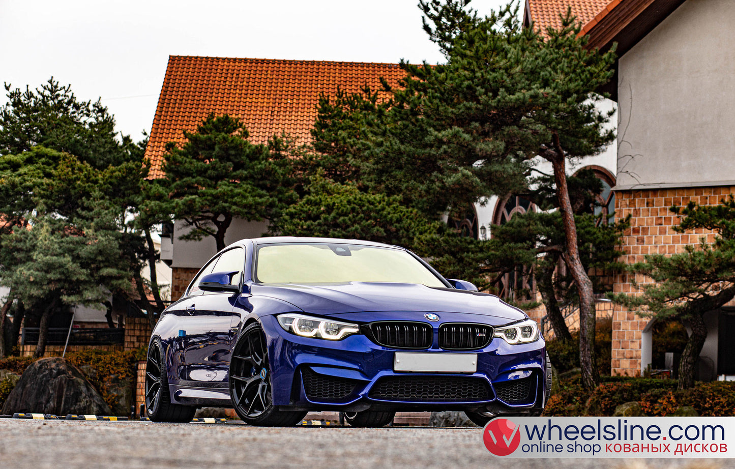 Blue BMW 4-Series 1-Piece VS HF-51 Gloss Black  240807