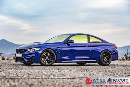 Blue BMW 4-Series 1-Piece VS HF-51 Gloss Black  240807