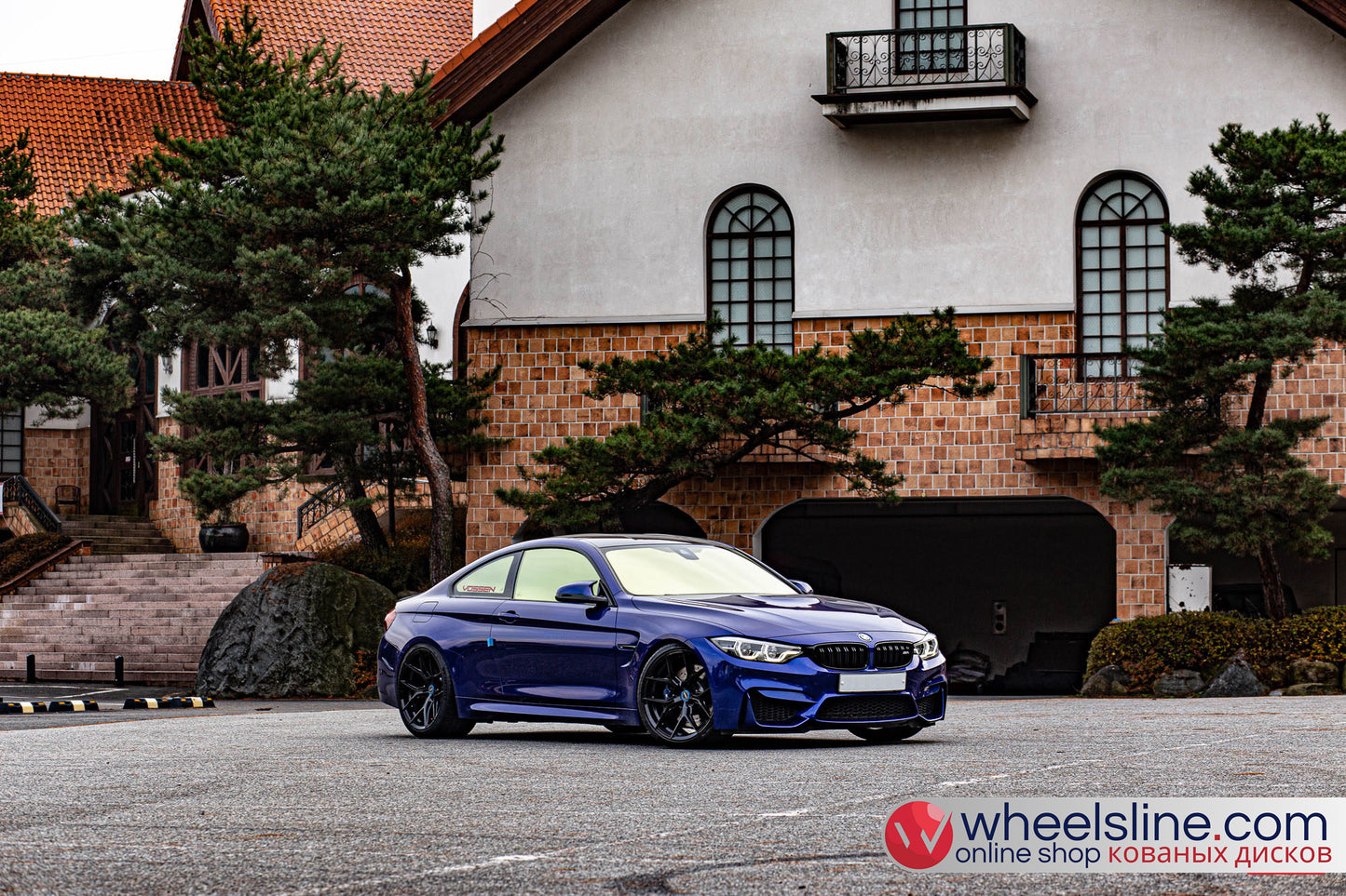 Blue BMW 4-Series 1-Piece VS HF-51 Gloss Black  240807