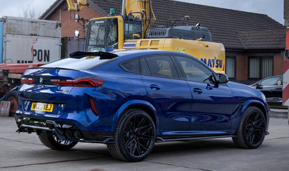 Blue BMW X6 1-Piece VS HF-71 Gloss Black  240807