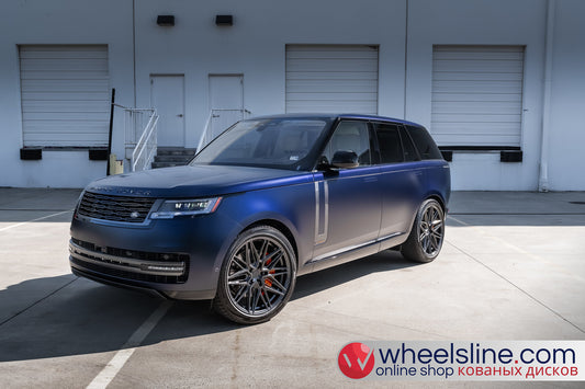 Blue Land Rover Range Rover 1-Piece VS HF-71  Gloss Gunmetal 240926