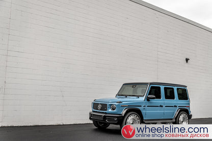 Blue Mercedes G 1-Piece VS LC3-111 Brushed Silver Cap-B 240808