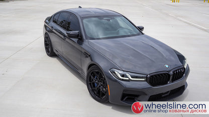 Gray BMW 5-Series 1-Piece VS HF-51 Gloss Black  240802