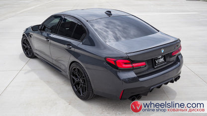 Gray BMW 5-Series 1-Piece VS HF-51 Gloss Black  240802