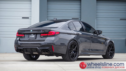 Gray BMW 5-Series 1-Piece VS HF-51 Gloss Black  240802